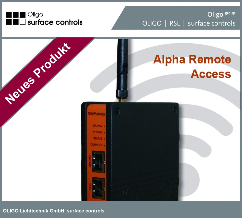 Alpha Remote Access Fernwartung über das Surface Controls